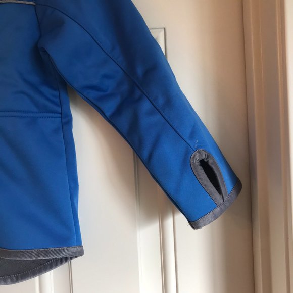 Windproof Softshell Blue Jacket no Hood - Picture 3 of 8